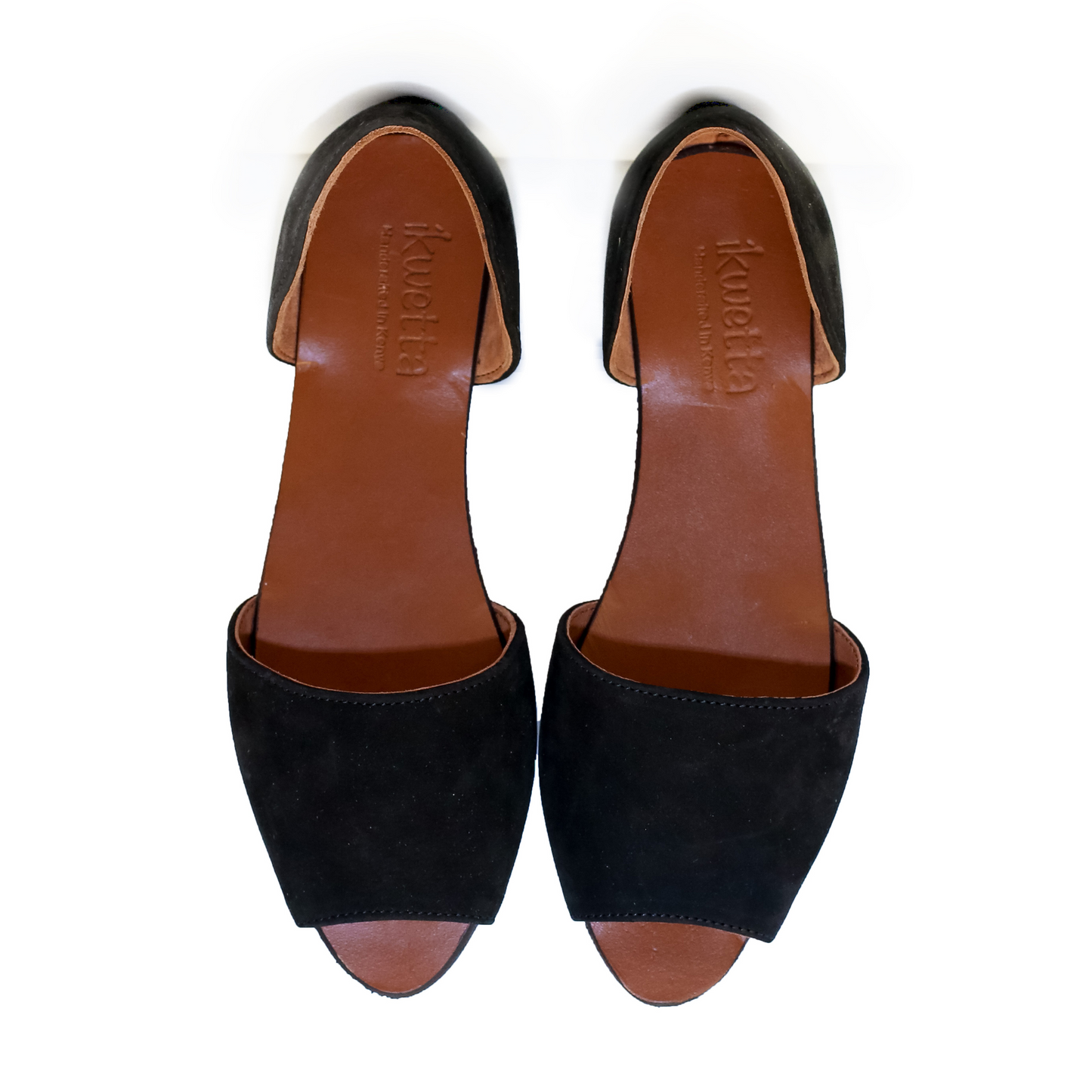 Rosa shoes in black hunting suede