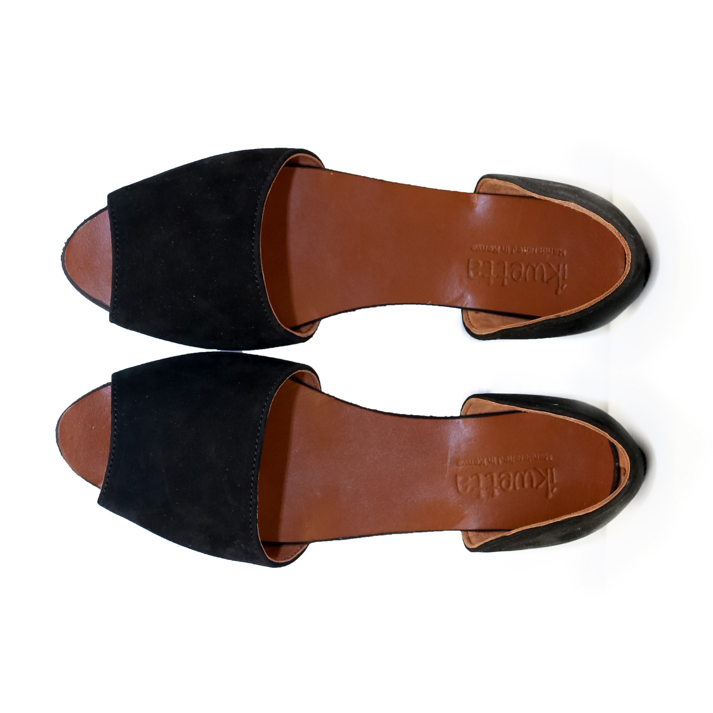 Rosa shoes in black hunting suede