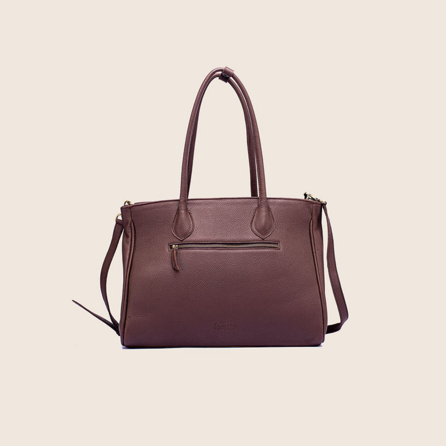 IT satchel bag in firedbrick natural dried milled leather