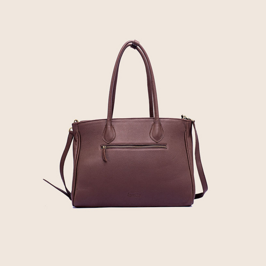 IT satchel bag in firedbrick natural dried milled leather