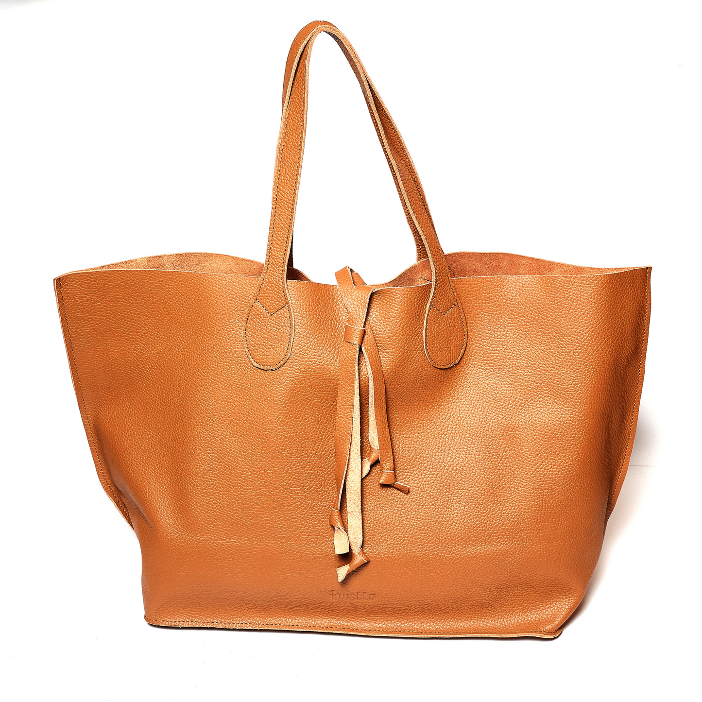 Francesca tote in Viva magenta milled leather